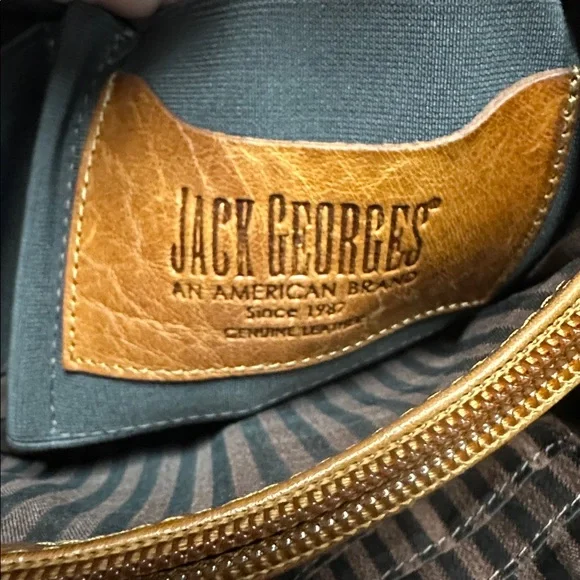 Jack Georges great shape voyager smooth leather convertible backpack pouch - Picture 10 of 11